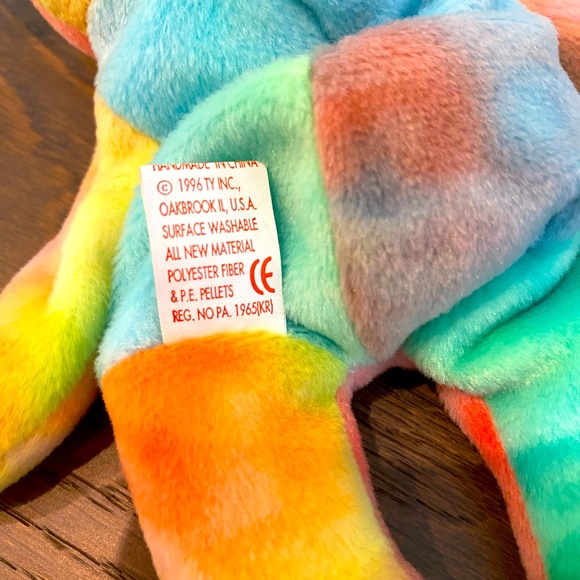 Rare 1996 Peace Beanie Baby With Tag Errors - Picture 3 of 7